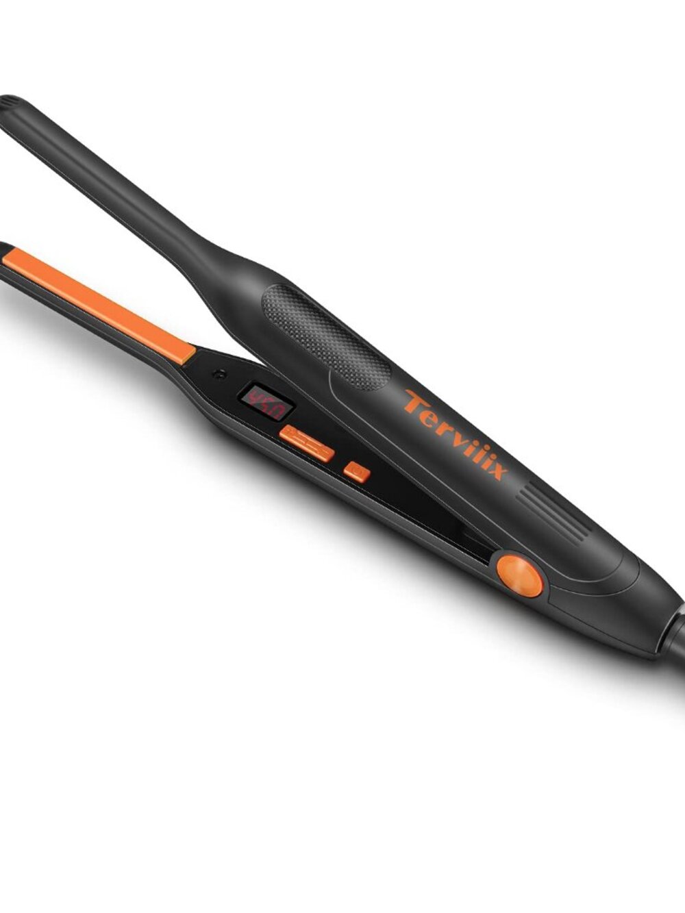 NEW Terviiix Mini Flat Iron for Short Hair (Orange, 3/10 Inch)
